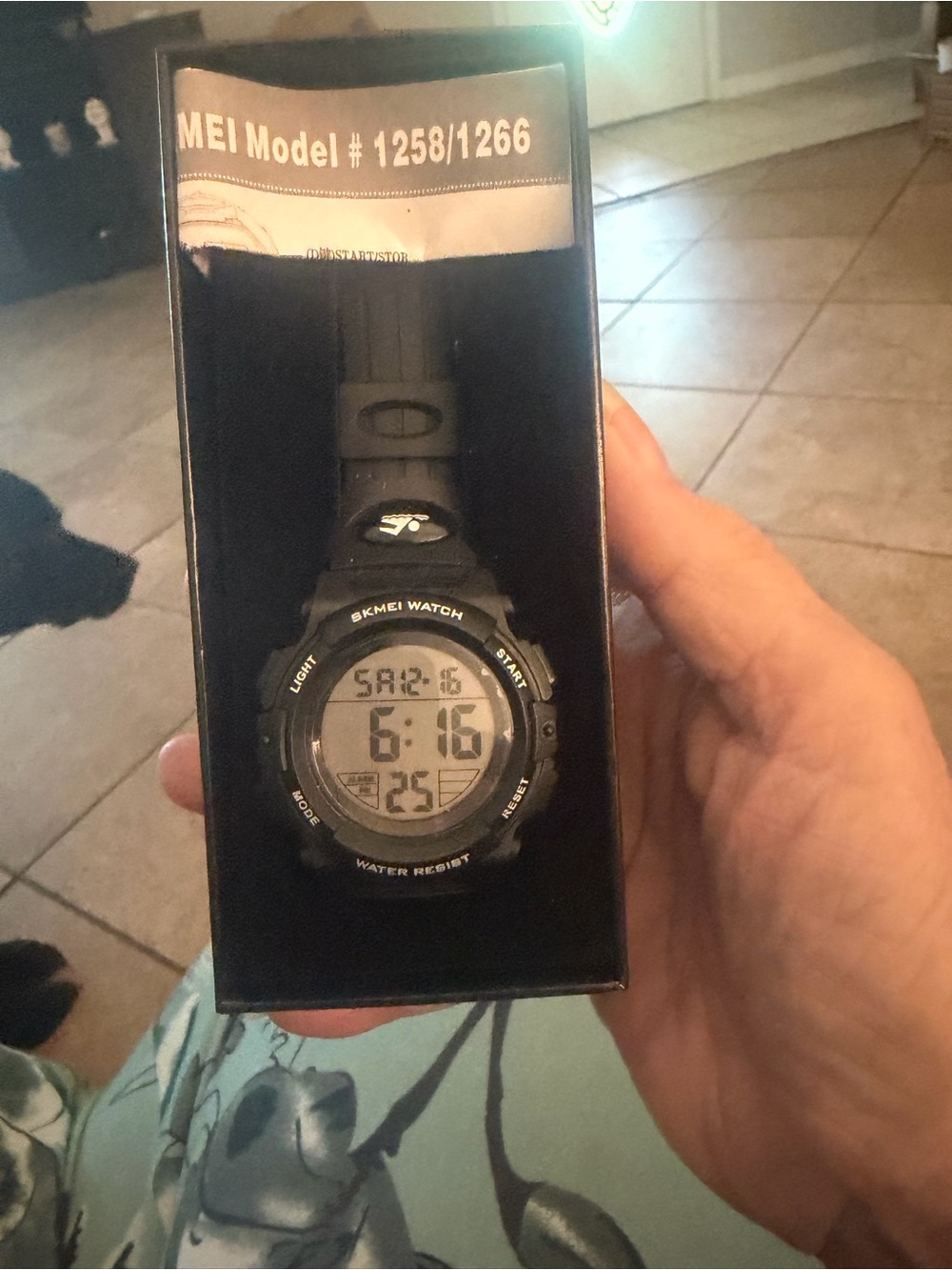 Skmei Black Digital Men’s Sport Watch - Water Resistant